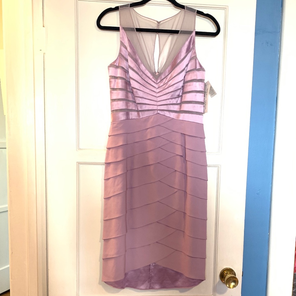 Vintage Chetta B Lilac Silk Dress
